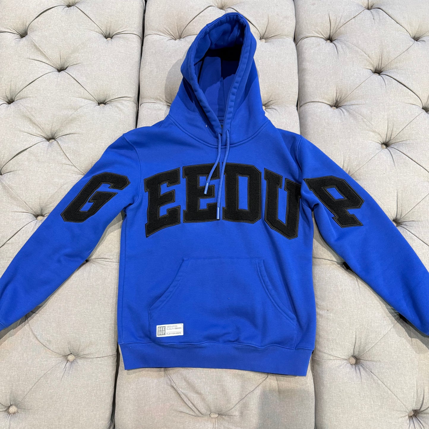 Geedup Team Logo Hoodie 'Blue Black' (Second hand)