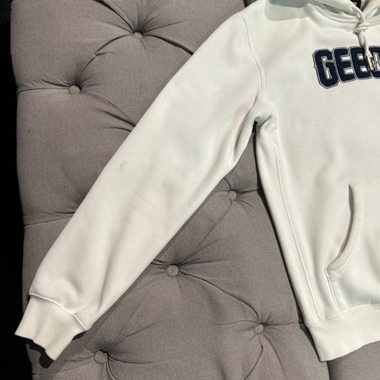 Geedup Play For Keeps Hoodie 'White Navy' (Second hand)