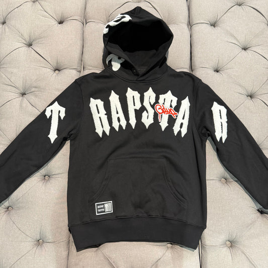 Geedup x Trapstar Handstyle x Irongate Arch Hoodie 'Black White' (Brand New)