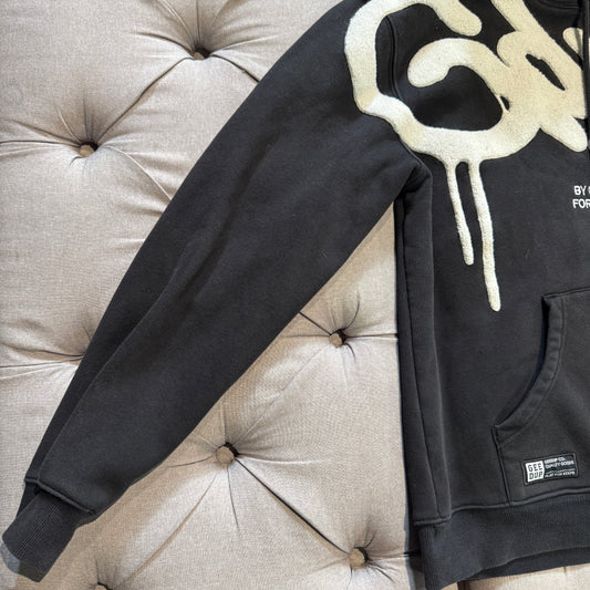 Geedup Handstyle Hoodie 'Black White' (Second hand)