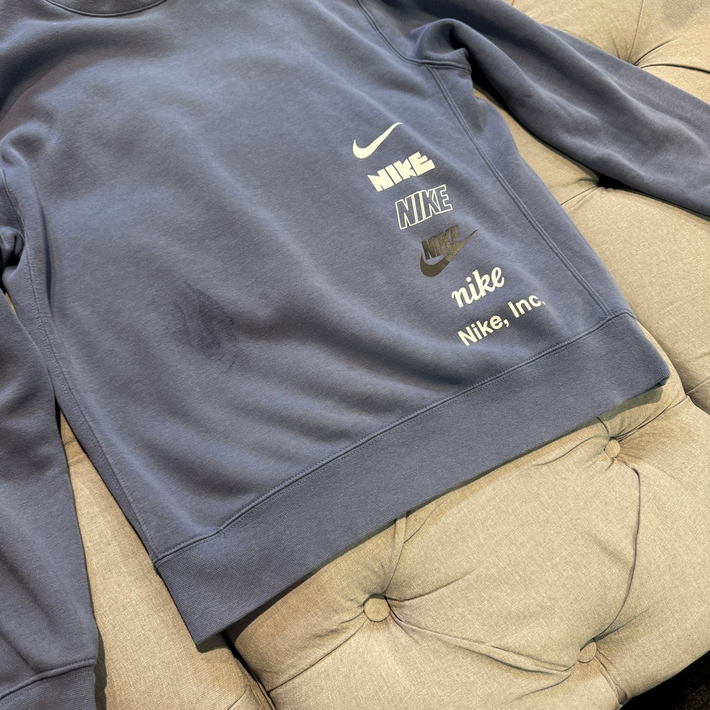 Nike Crewneck Multi-Logo 'Blue Navy' (Second hand)
