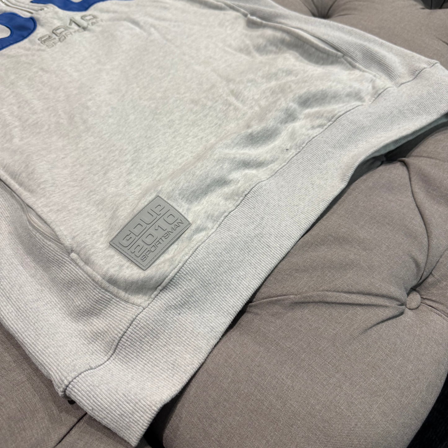 Geedup Since 2010 Sportsman Quarter Zip ‘White Marle Blue’