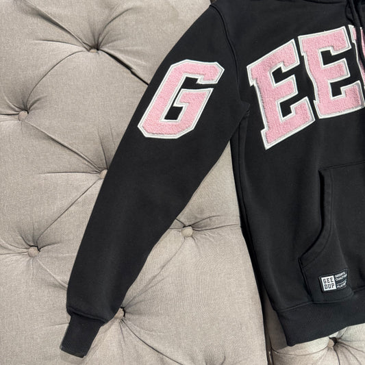 Geedup Team Logo Hoodie 'Black Pink' (Second hand)