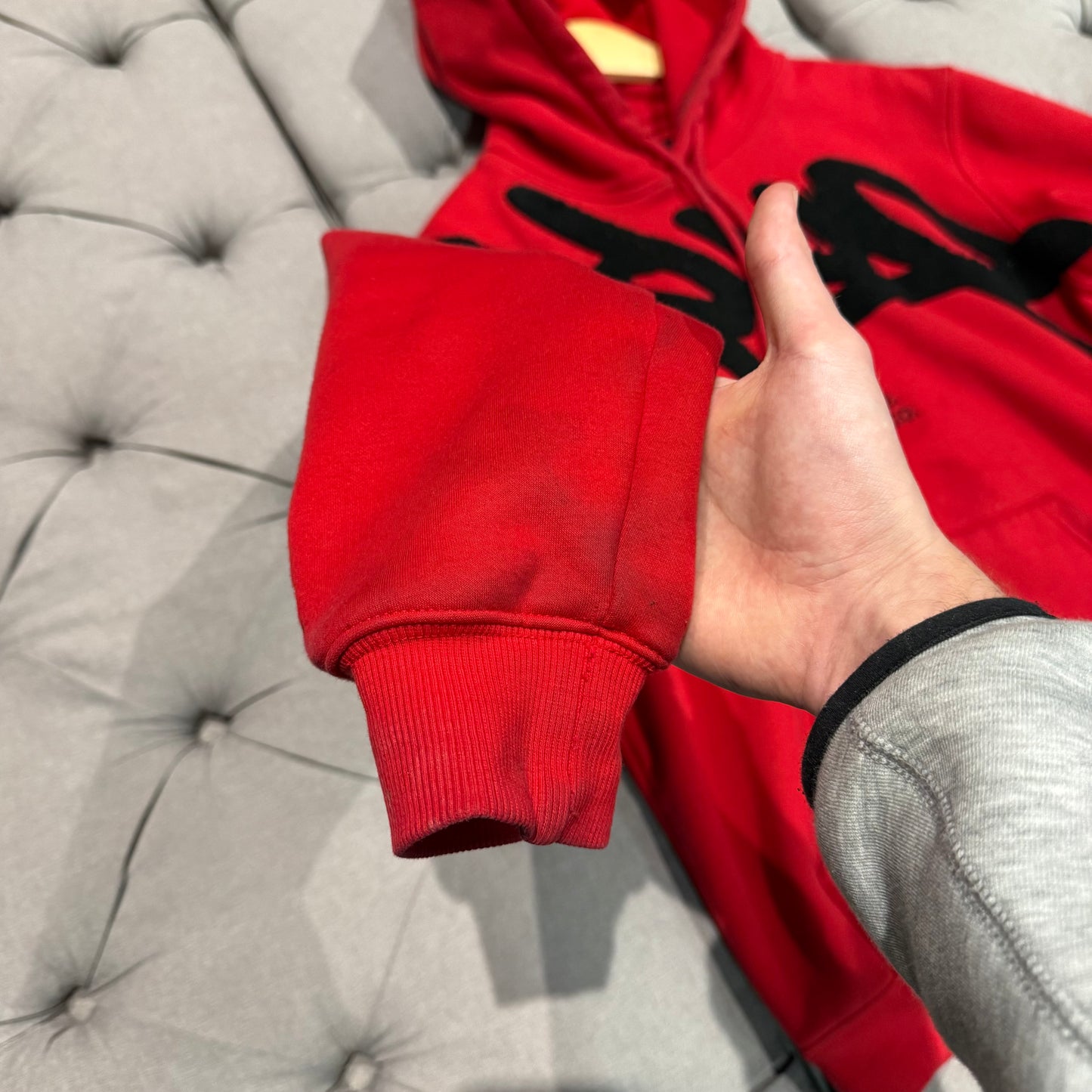 Geedup Handstyle Hoodie 'Red Black' (Second hand)