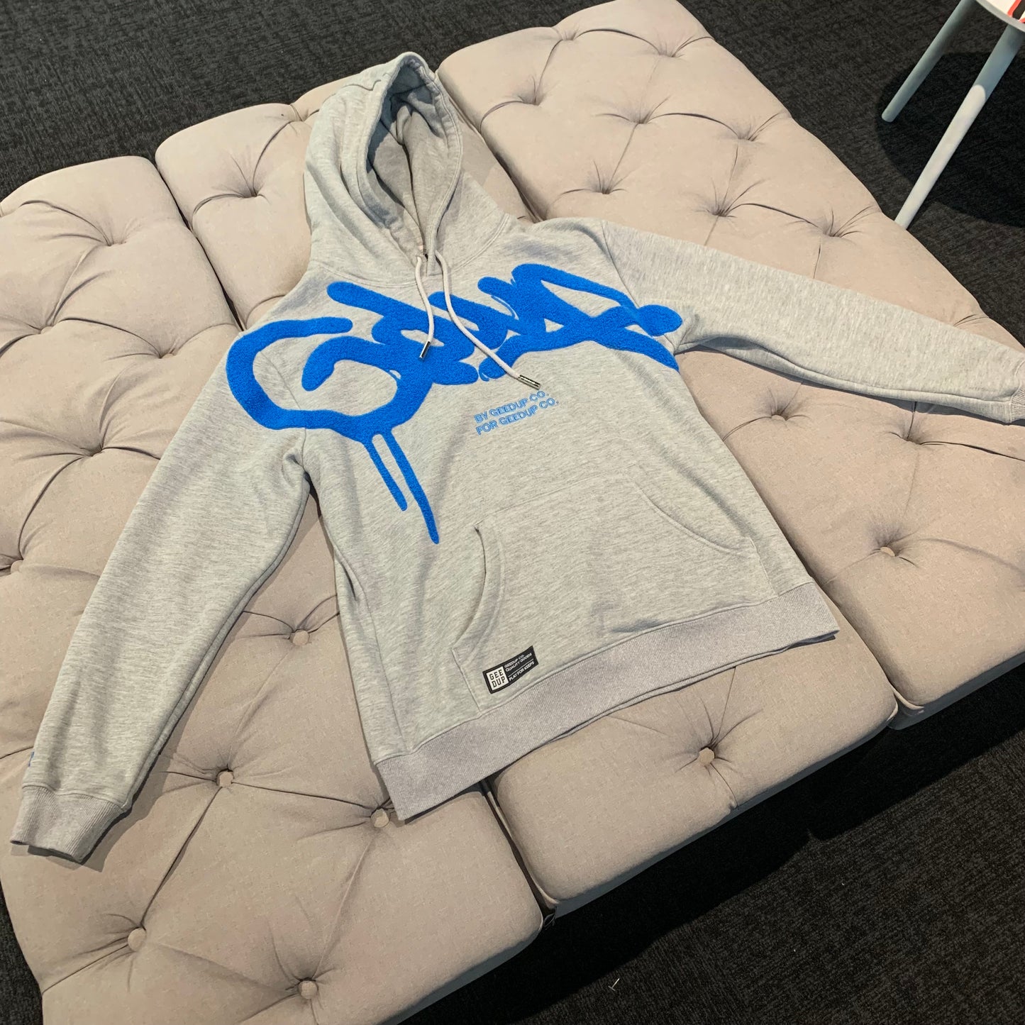 Geedup Handstyle Hoodie 'Grey Blue' (Second hand)