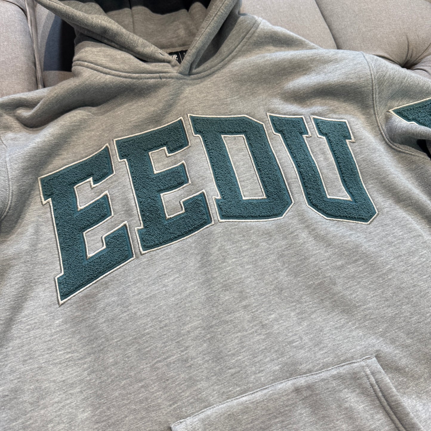 Geedup Team Logo Hoodie 'Grey Teal' (Second hand)