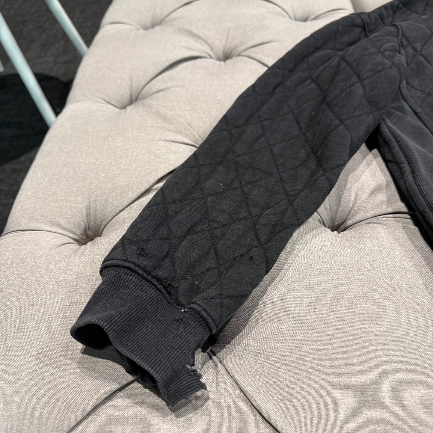 Geedup Quilt Logo Hoodie 'Black' (Second hand)