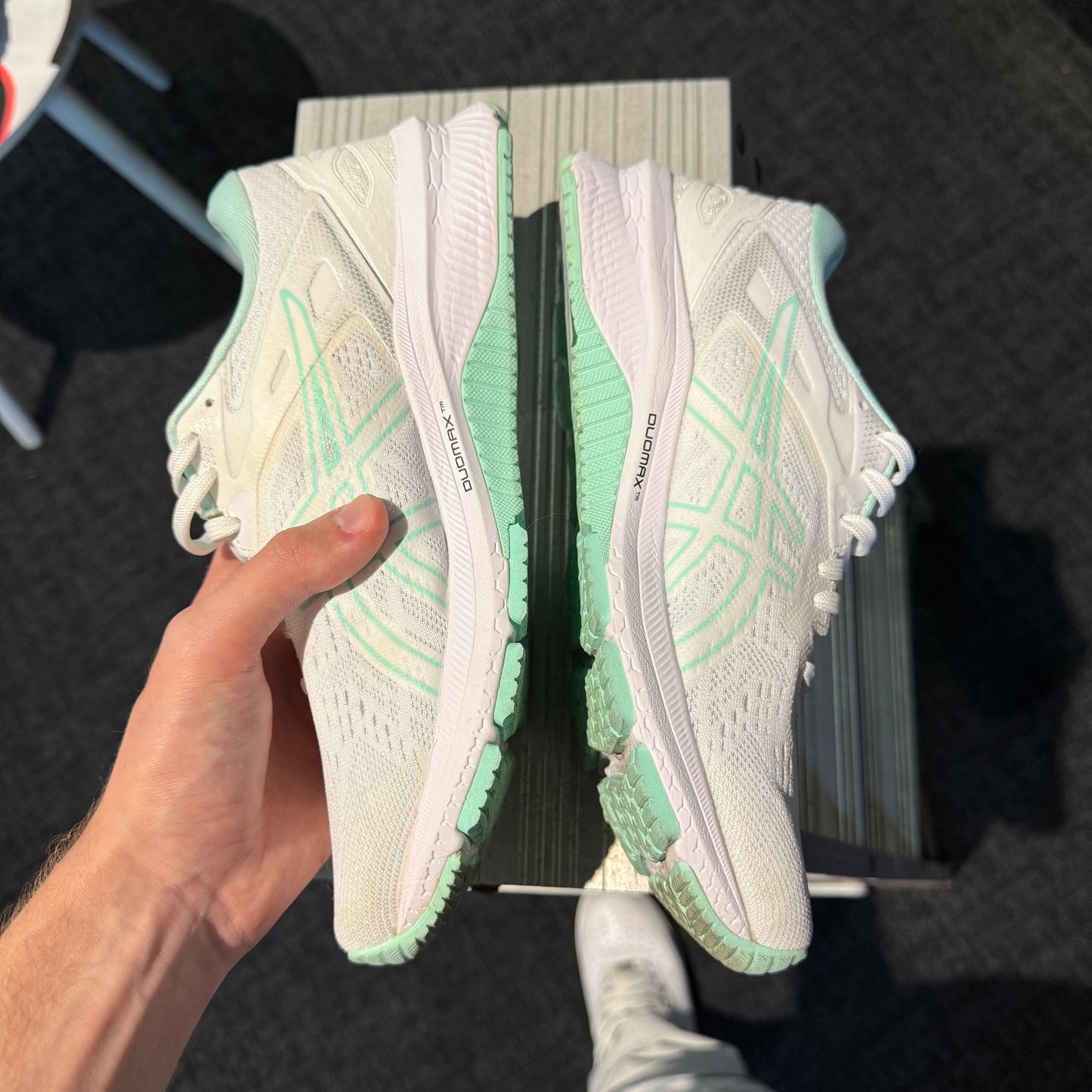 Asics GT-1000 White/Pure Silver Aqua Mint (Second hand)