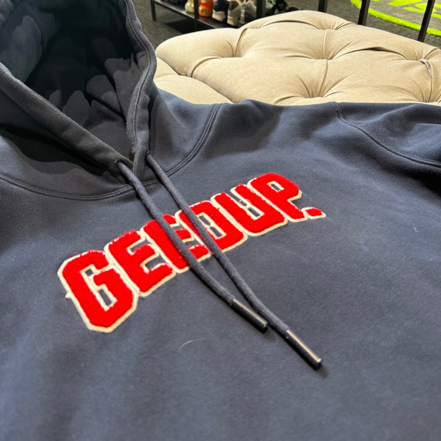Geedup 13 Years In The Field Hoodie 'Navy Red' (Second hand)
