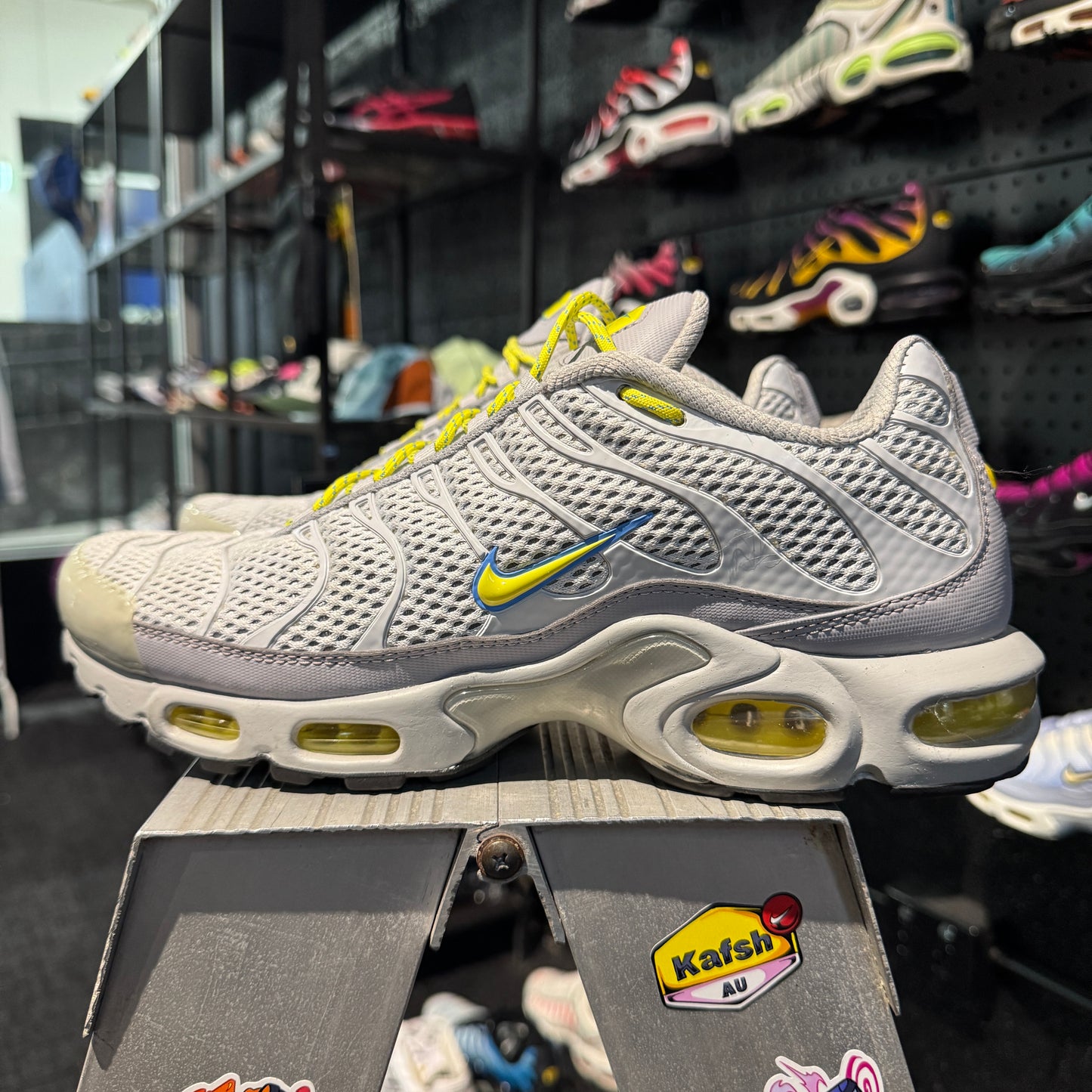 Nike Air Max Plus 'TN' Toggle Utility Grey Yellow (Second hand)
