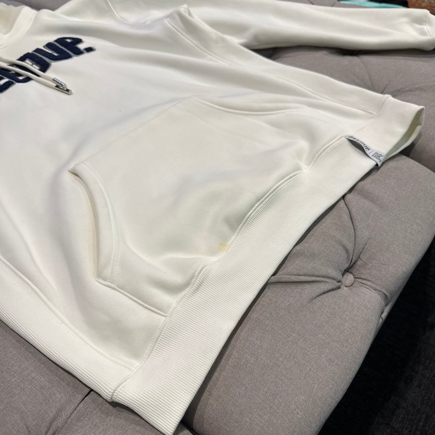 Geedup Play For Keeps Hoodie 'Cream Navy' (Second hand)