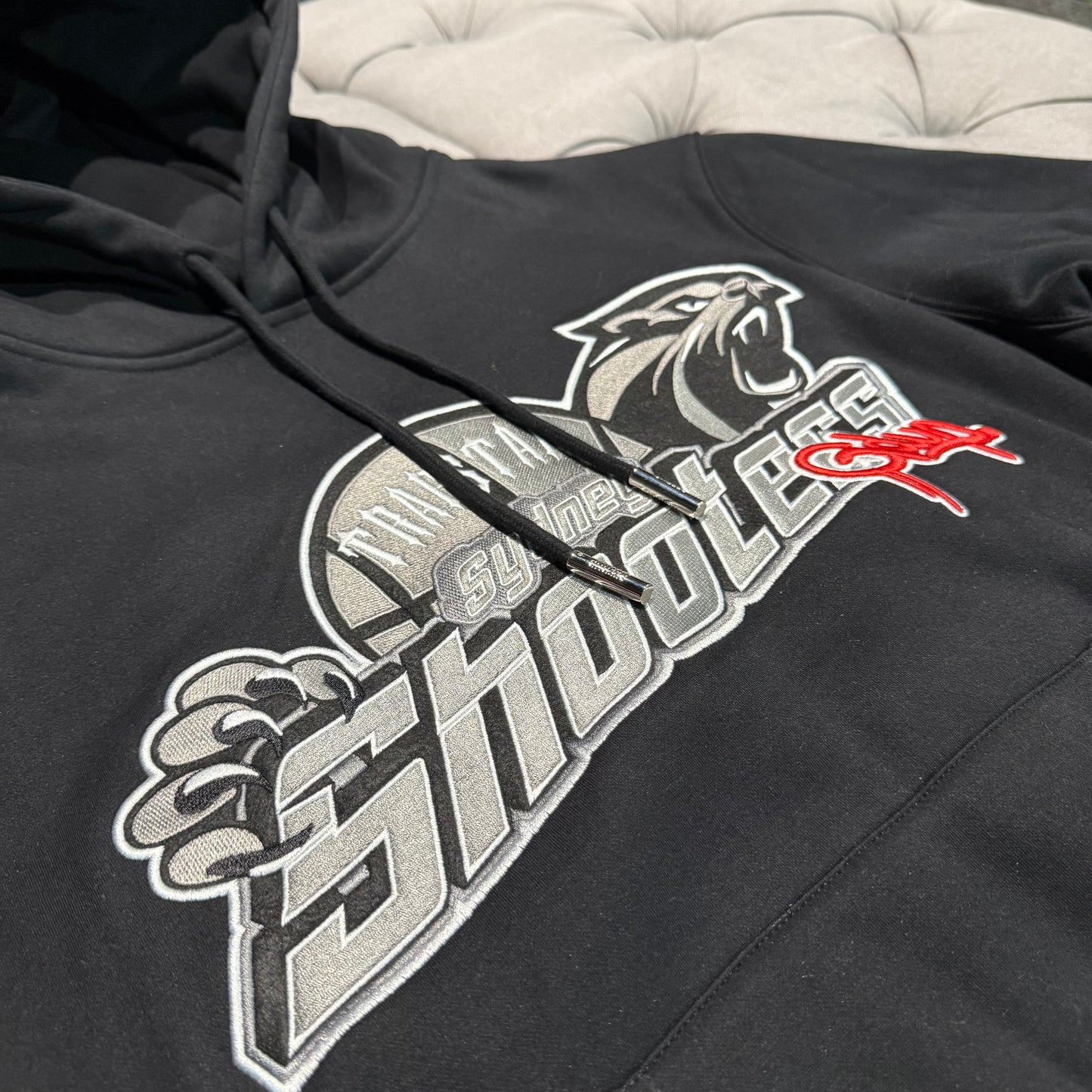 Geedup X Trapstar Sydney Shooters Hoodie 'Black Red' (Brand New)