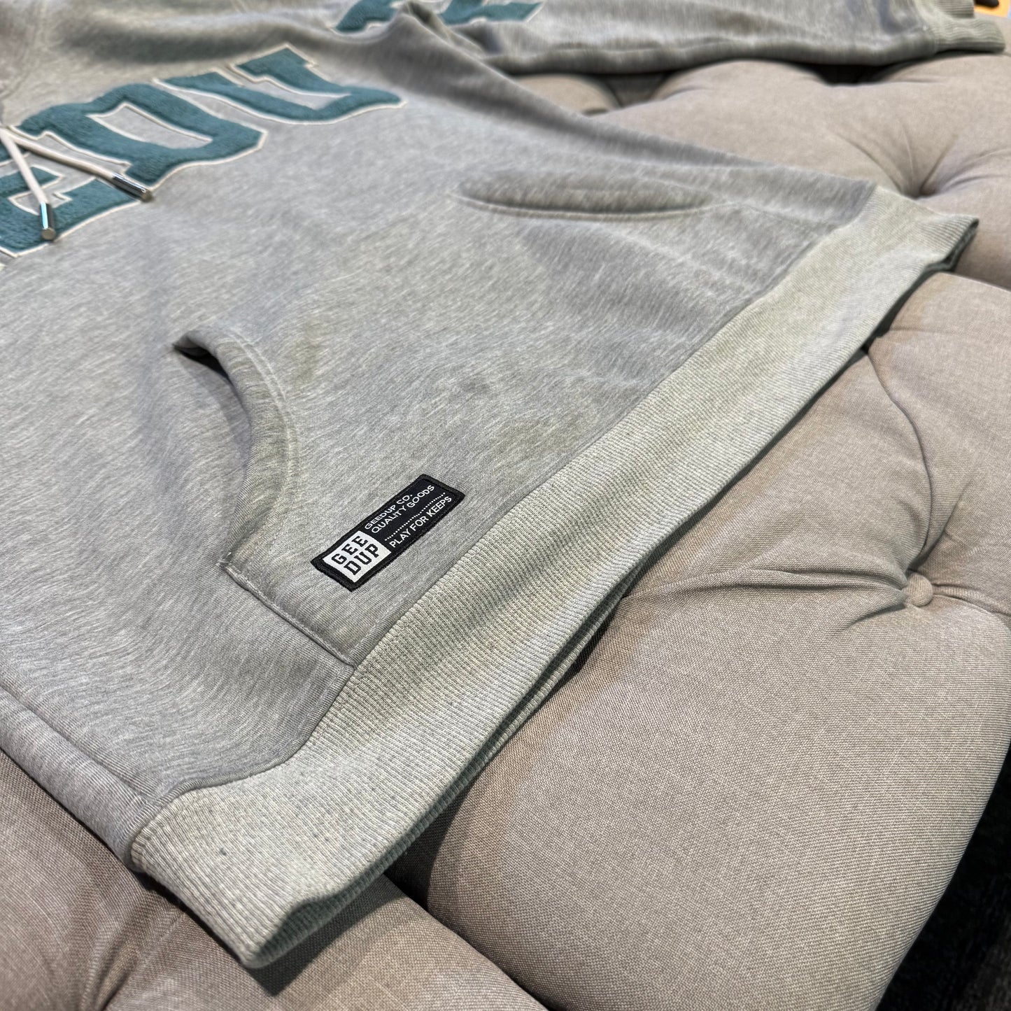 Geedup Team Logo Hoodie 'Grey Teal' (Second hand)