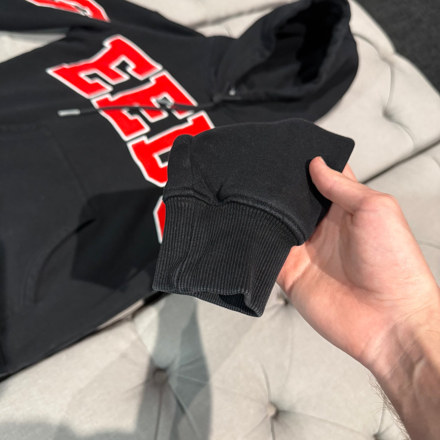 Geedup Team Logo Hoodie 'Black Red' (Second hand)