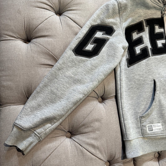 Geedup Team Logo Hoodie 'Grey Black' (Second hand)