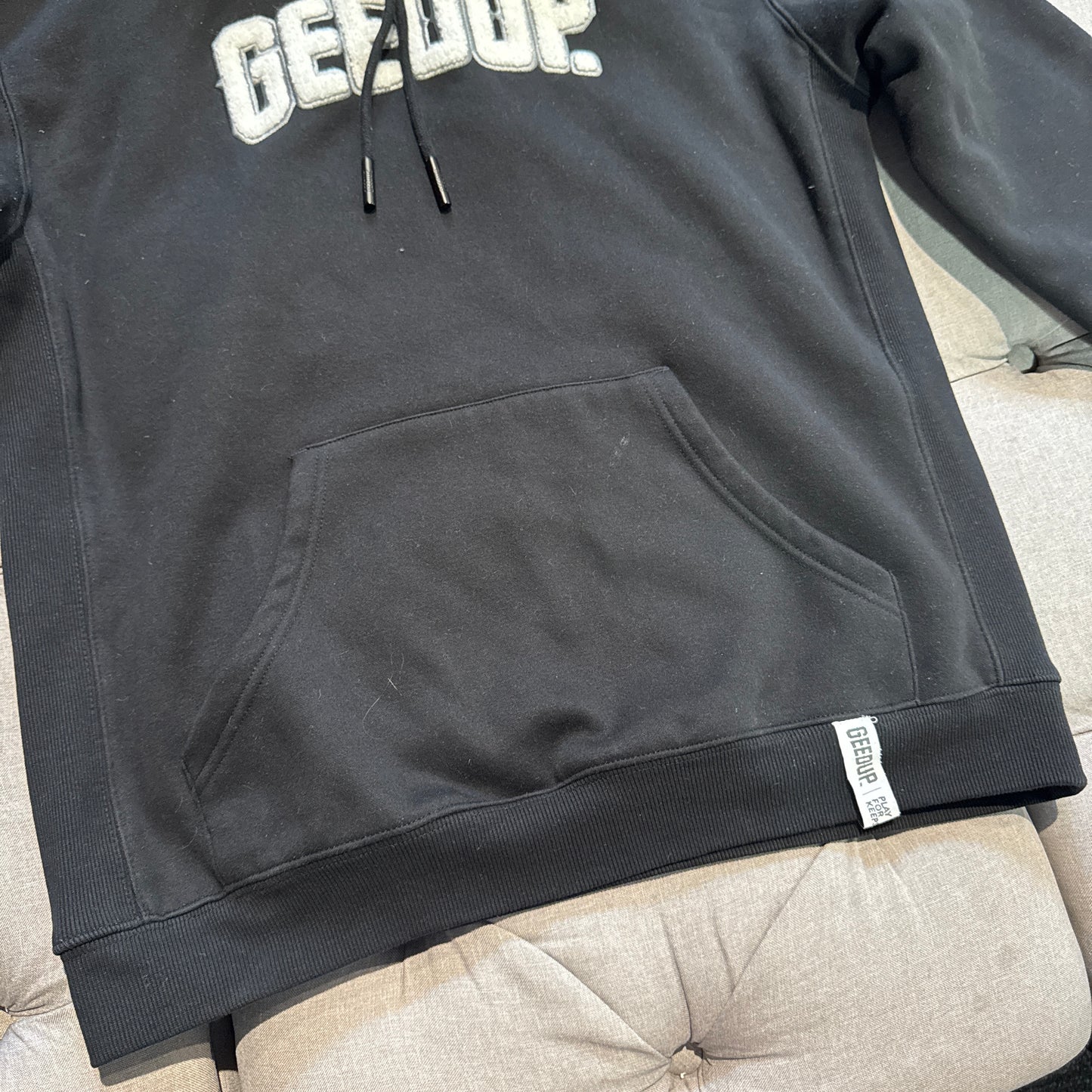 Geedup Play For Keeps Hoodie 'Black White' (Second hand)