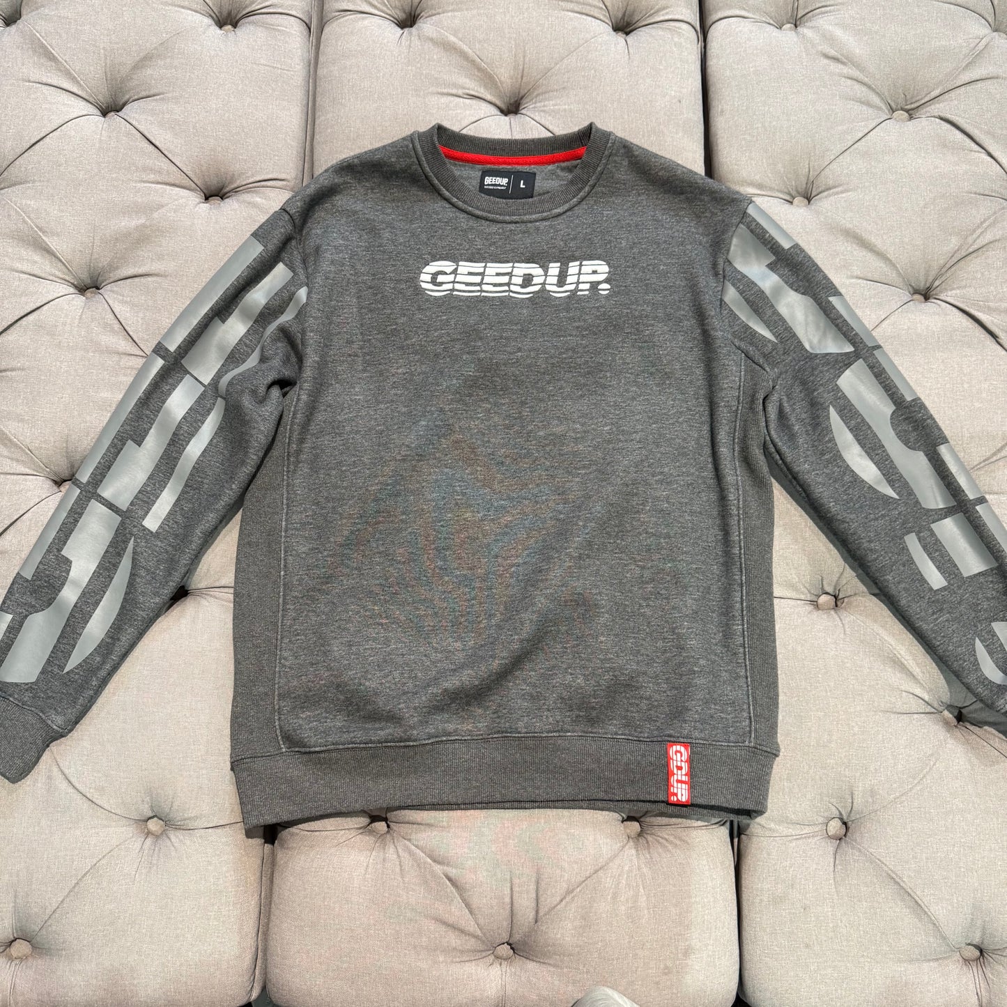 Geedup Sportsman Crewneck 'Charcoal White' (Second hand)