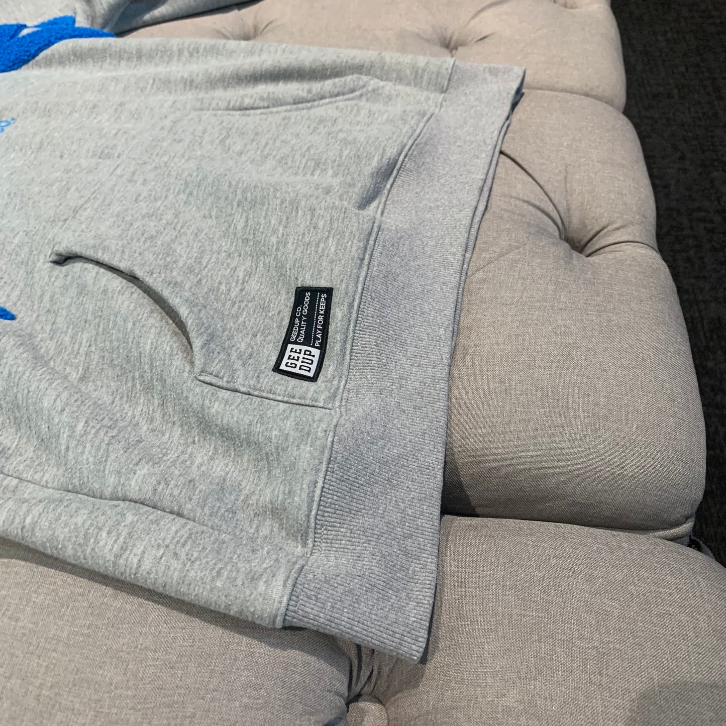 Geedup Handstyle Hoodie 'Grey Blue' (Second hand)
