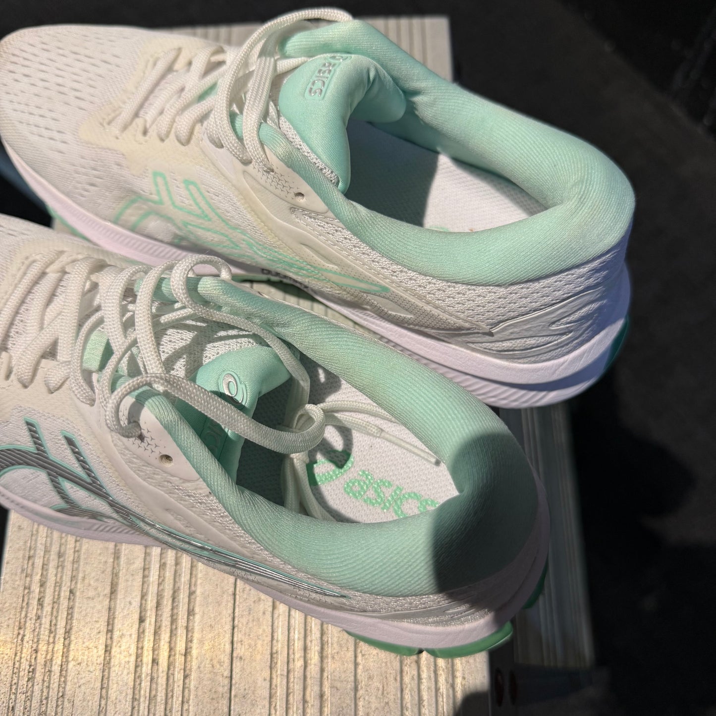 Asics GT-1000 White/Pure Silver Aqua Mint (Second hand)
