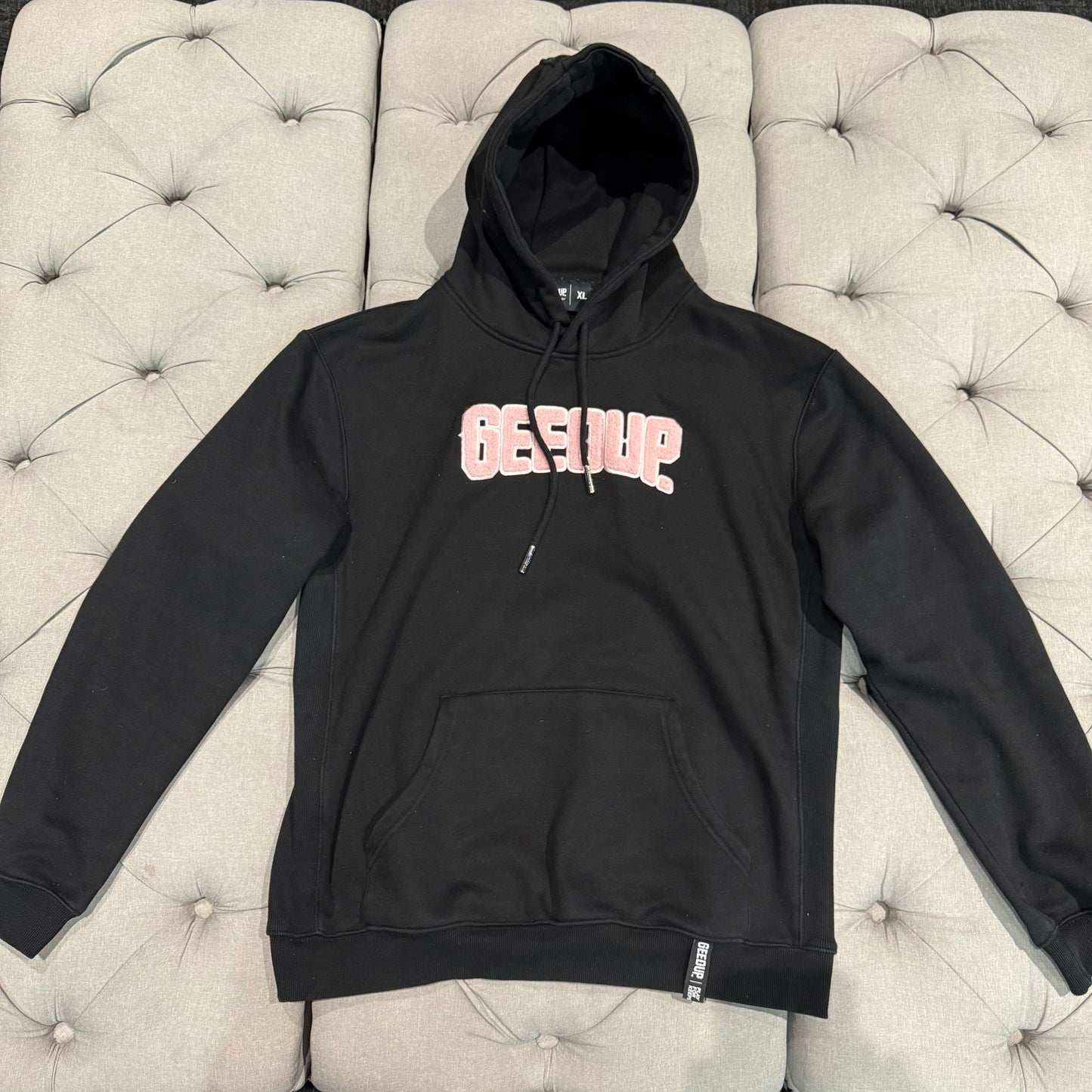 Geedup Play For Keeps Hoodie 'Pink Black' (Second hand)