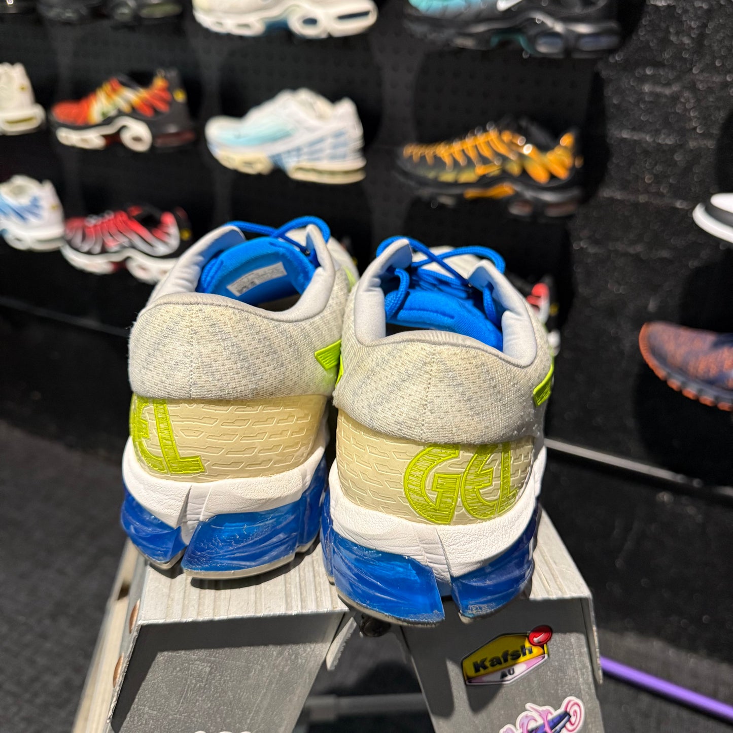 Asics Gel-Quantum 180 5 'Grey Blue Neon' (Second hand)