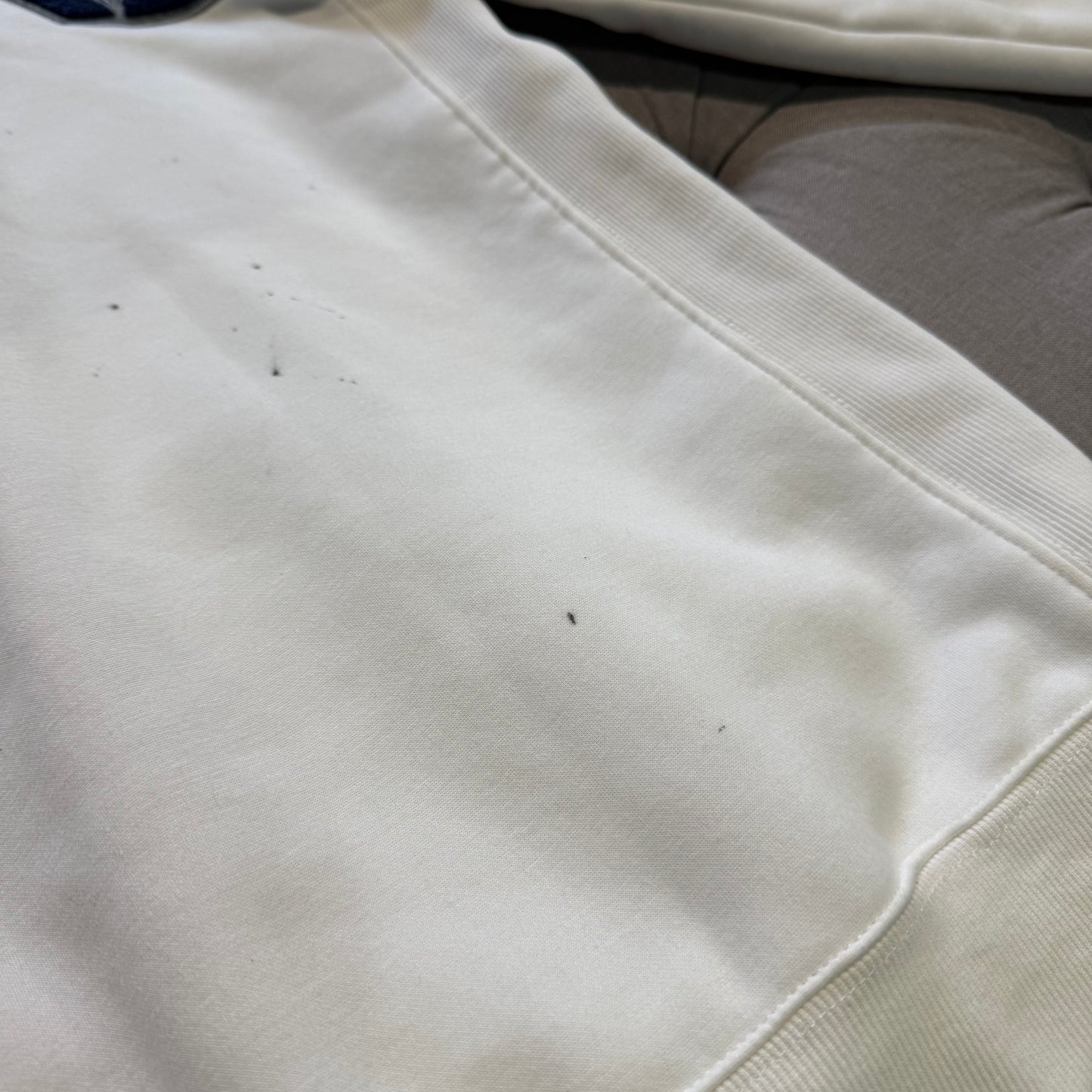 Geedup Play For Keeps Hoodie 'White Navy Blue' (Second hand)