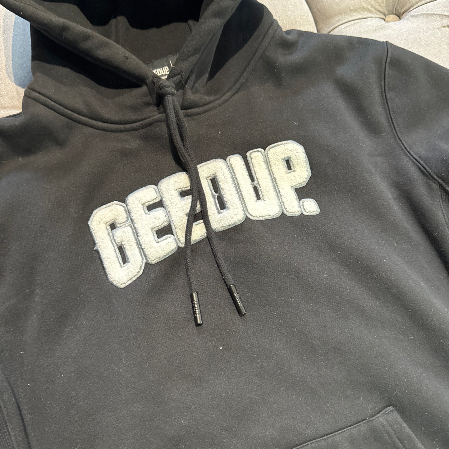 Geedup Play For Keeps Hoodie 'Black White' (Second hand)