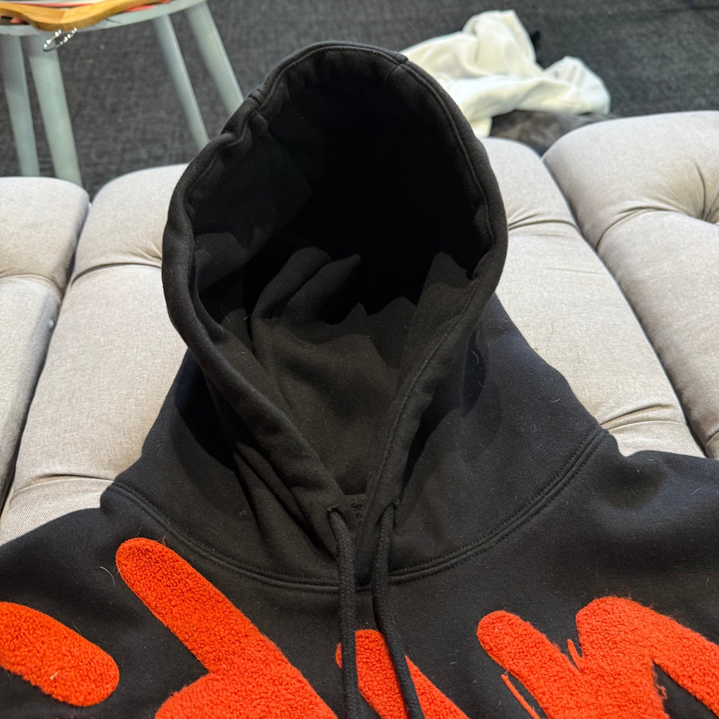 Geedup Handstyle Hoodie 'Black Burnt Orange' (Second hand)