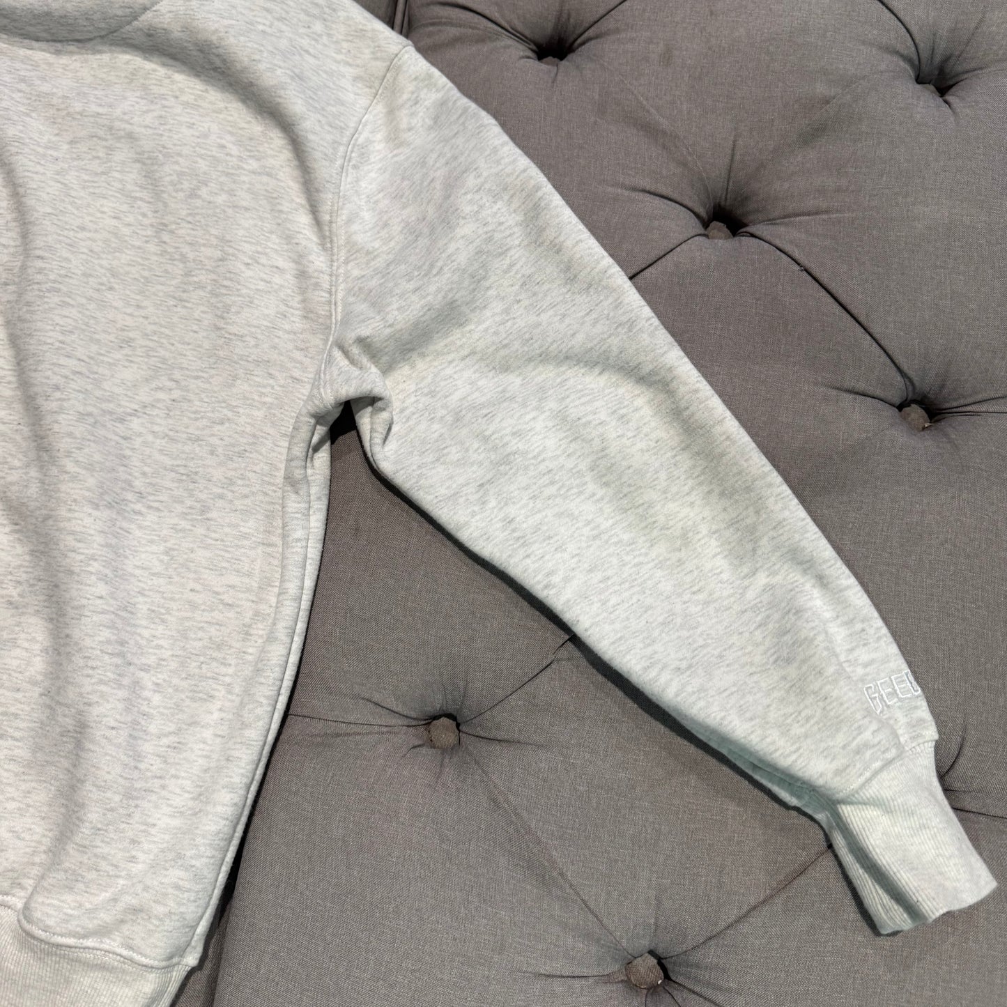 Geedup X Trapstar Team Logo x Irongate T Hoodie 'White Marle Grey' (Second hand)