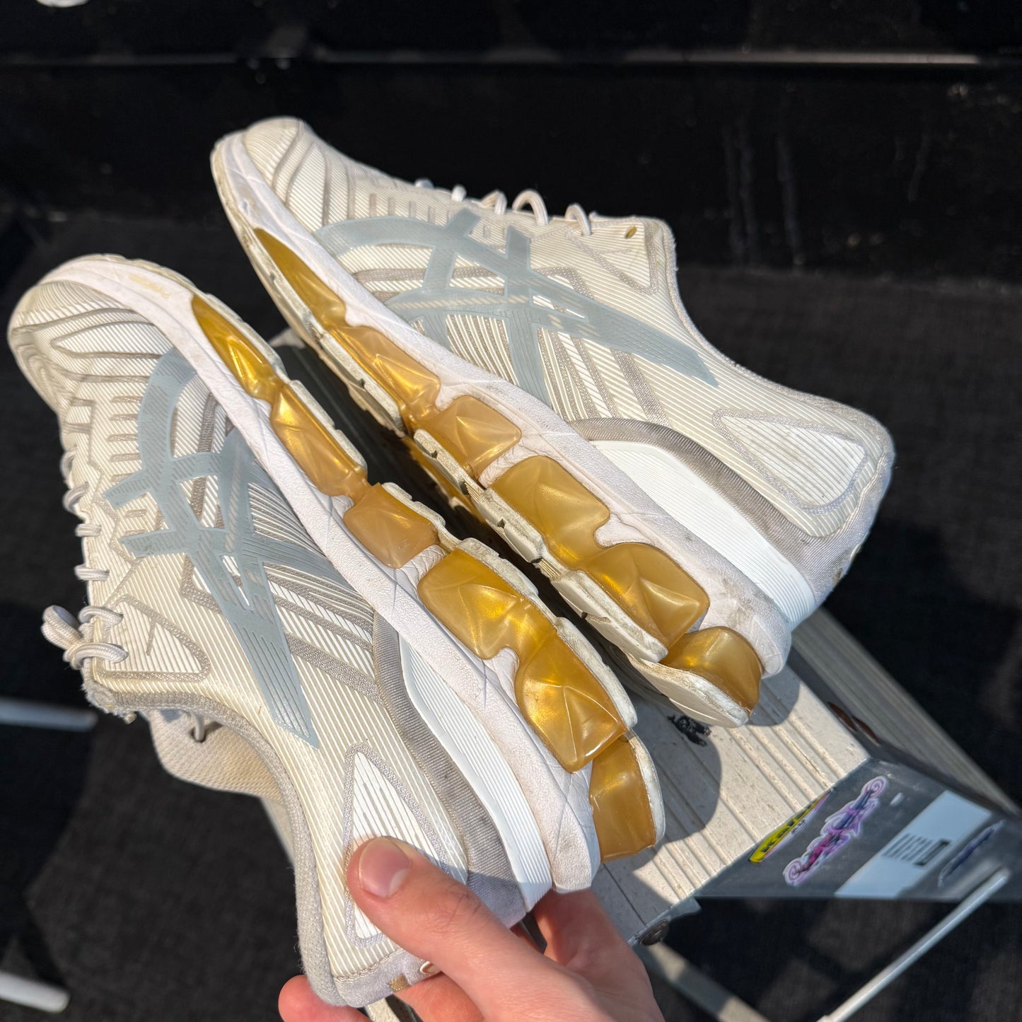 Asics Gel Quantum 360 VII 'White/Pure Gold' (Second hand)