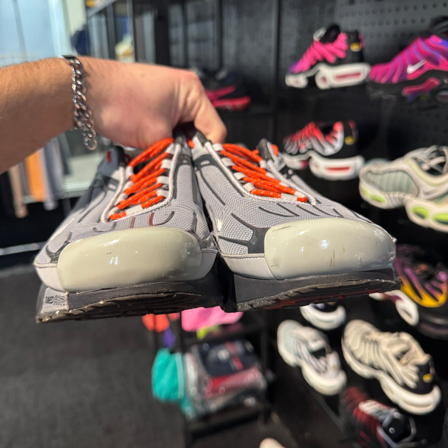 Nike Air Max Plus 'TN3' Light Smoke Grey Orange (Second hand)