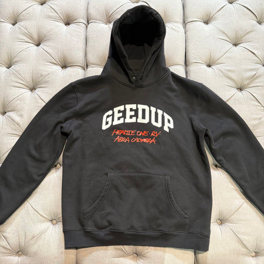 Geedup X Spotify A1 Headie One RV Abra Cadabra Hoodie 'Black Red' (Second hand)
