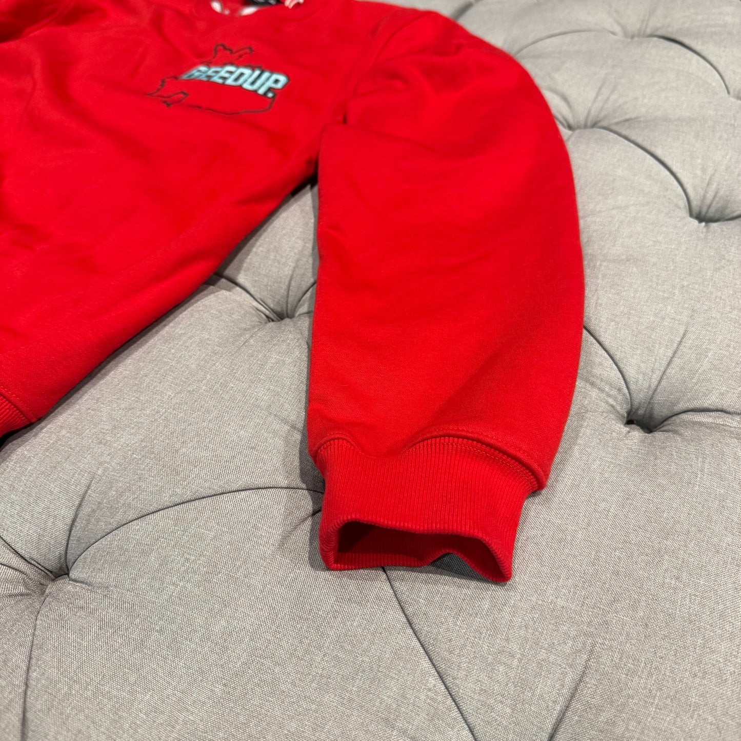 Geedup Proud To Be A Problem Crewneck 'Red' (Second hand)