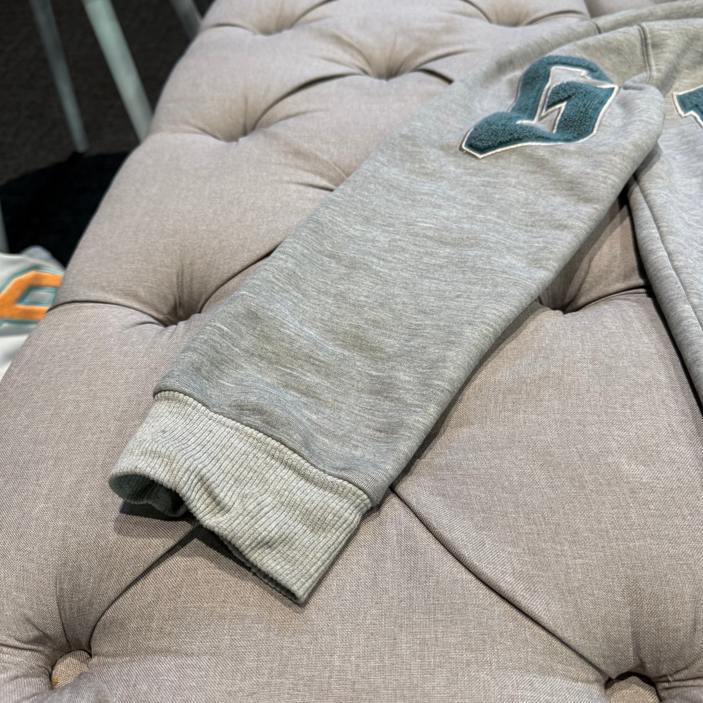 Geedup Team Logo Hoodie 'Grey Teal' (Second hand)