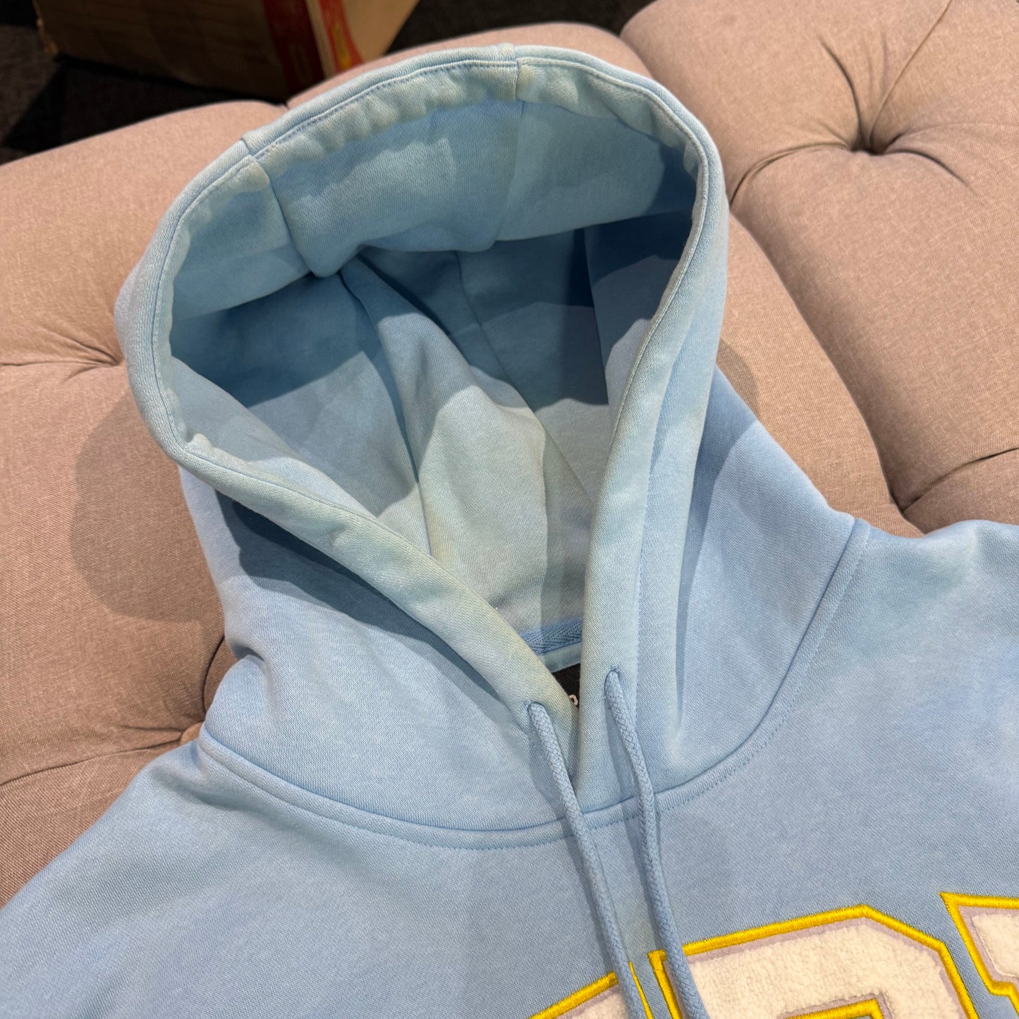 Geedup Team Logo Hoodie 'Sky Blue Yellow' (Second hand)