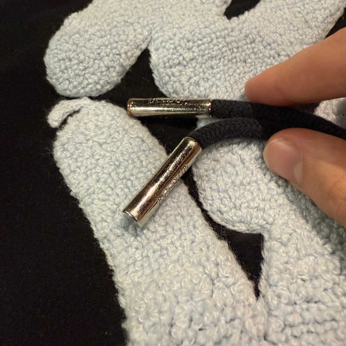 Geedup Handstyle Hoodie 'Black Baby Blue' (Second hand)