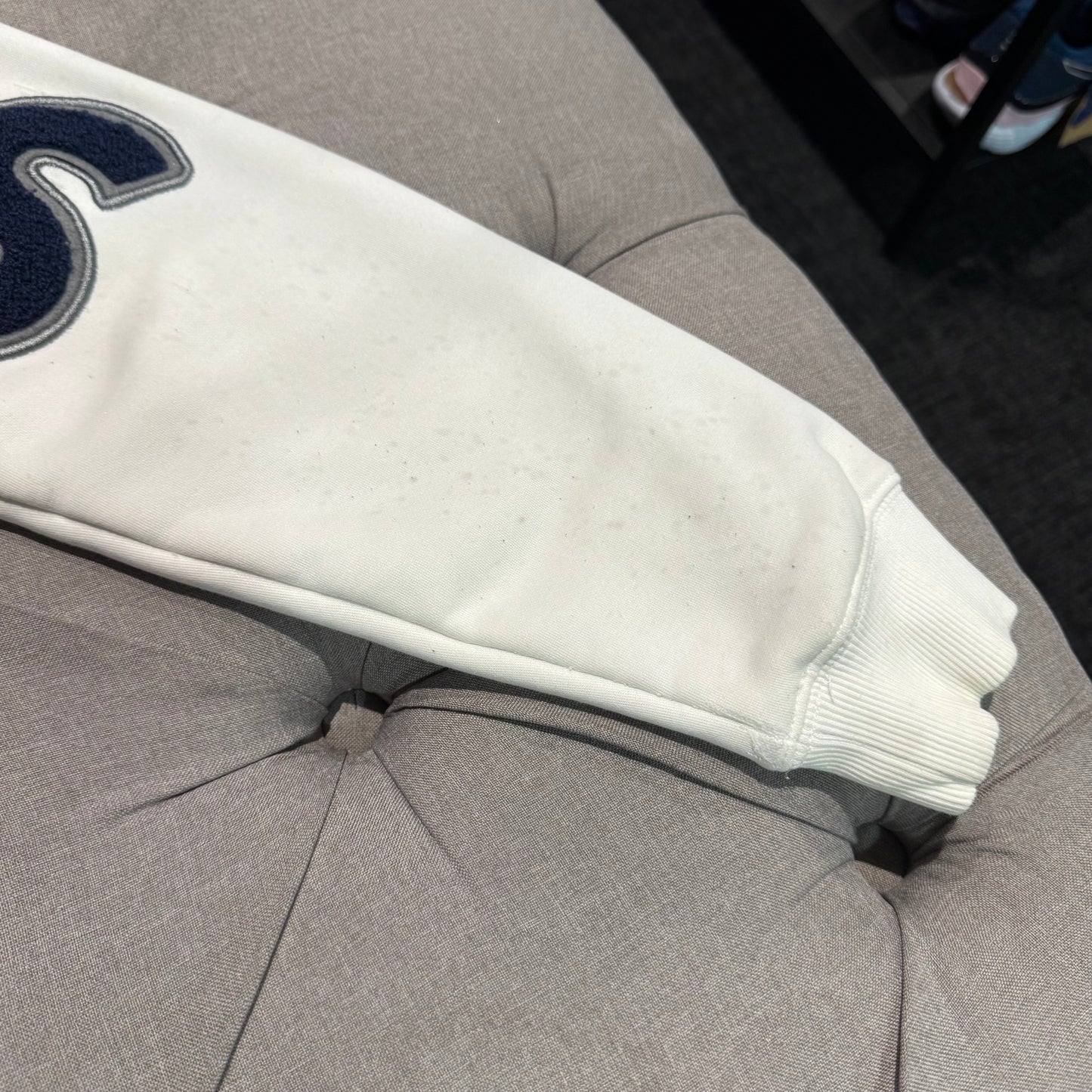 Geedup Play For Keeps Hoodie 'White Navy' (Second hand)