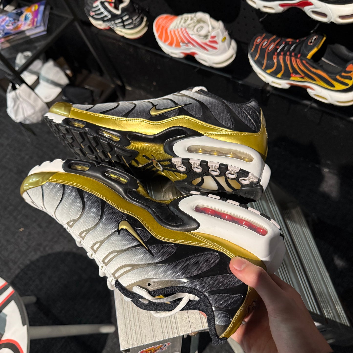 Nike Air Max Plus 'TN' Black White Metallic Gold (Second hand)