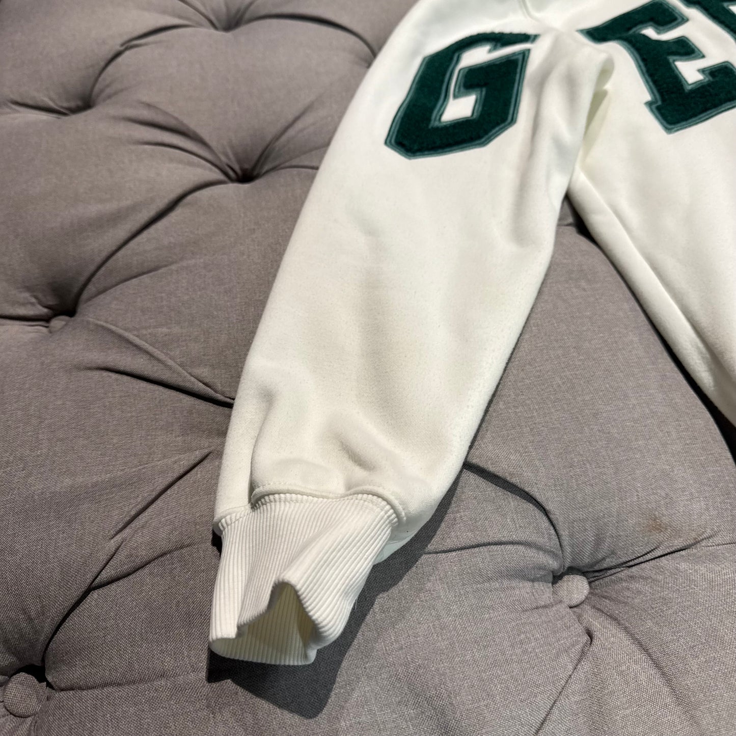 Geedup Team Logo Hoodie 'White Green' (Second hand)