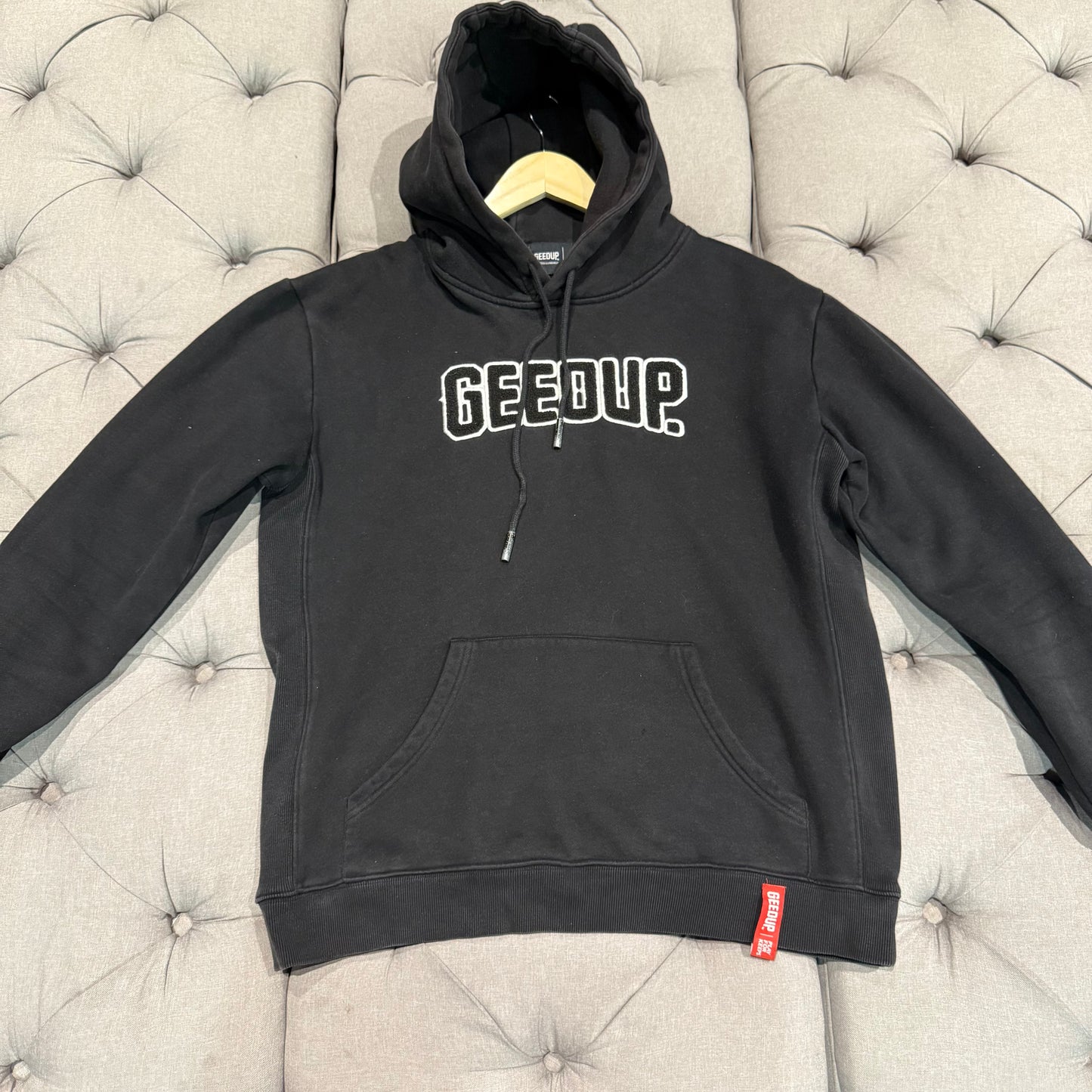 Geedup Play For Keeps Hoodie 'Black White Black' (Second hand)