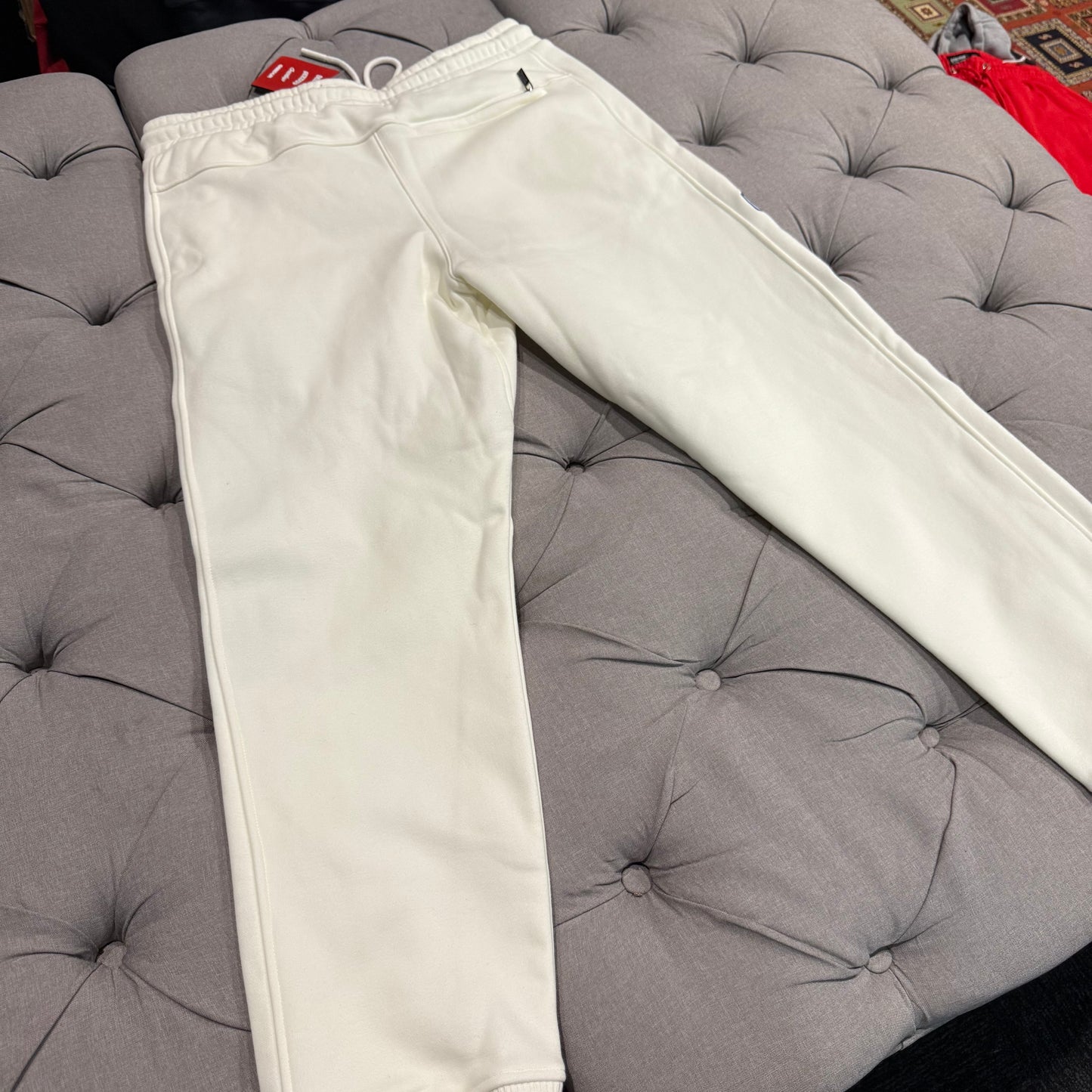 Geedup Sportsman Badges Track Pants 'Light Cream' (Second hand)