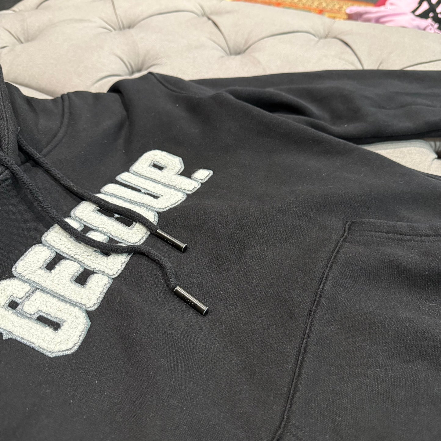 Geedup Play For Keeps Hoodie 'Black White' (Second hand)