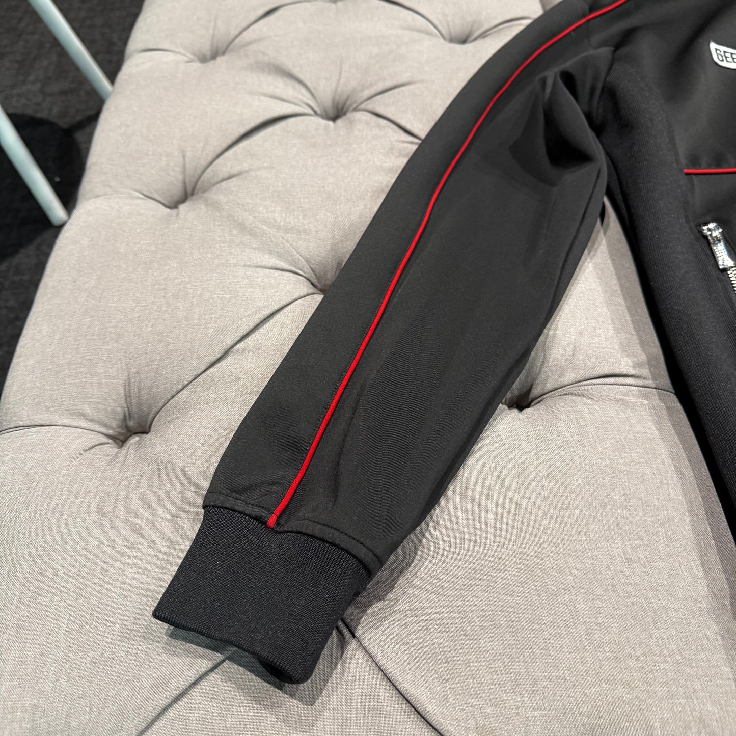 Geedup Play For Keeps Quarter Zip 'Black Red' (Second hand)