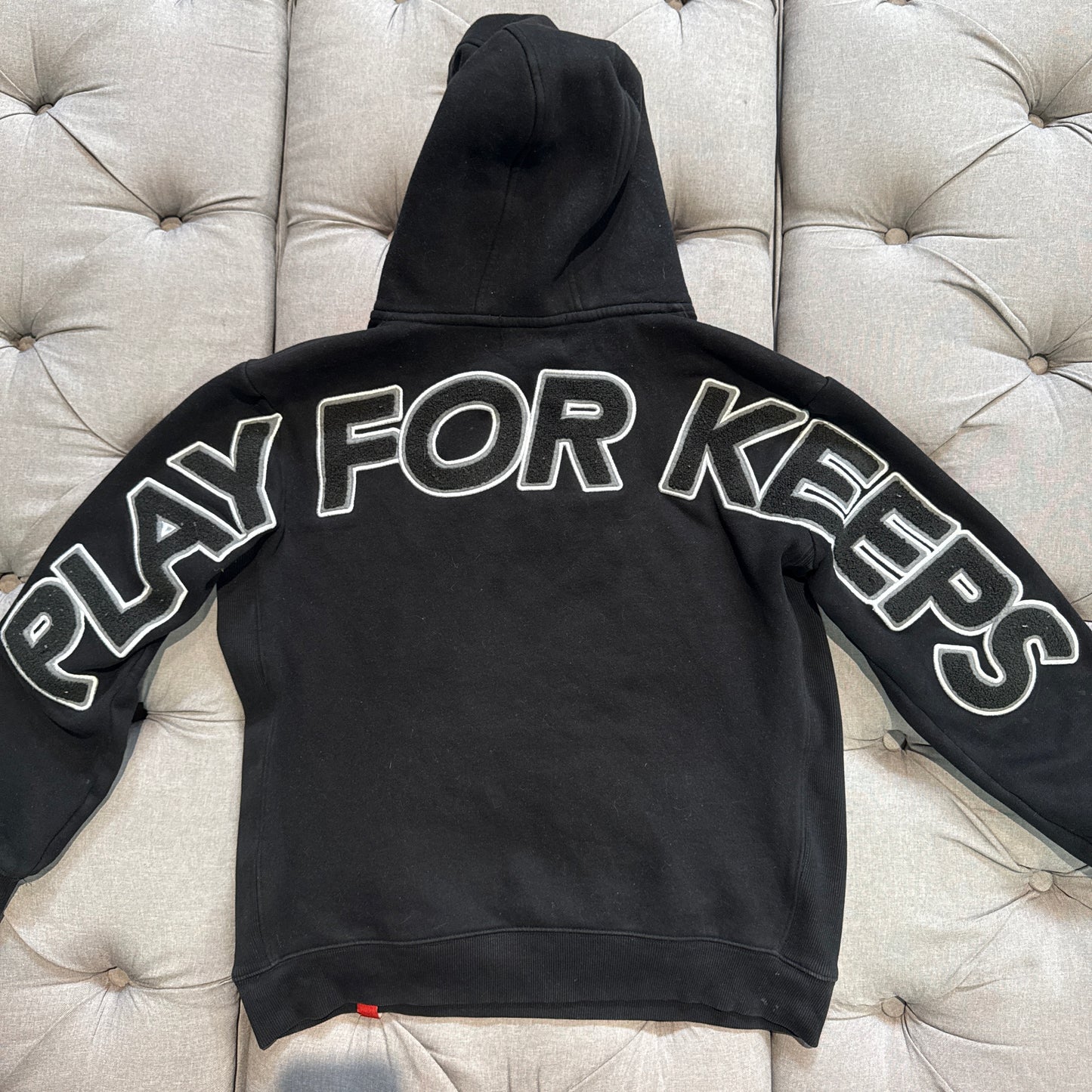 Geedup Play For Keeps Hoodie 'Black Black White' (Second hand)