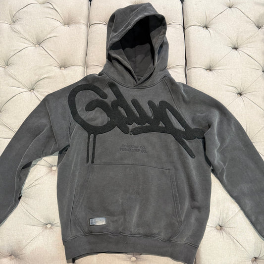 Geedup Handstyle Hoodie 'Washed Black' (Second hand)