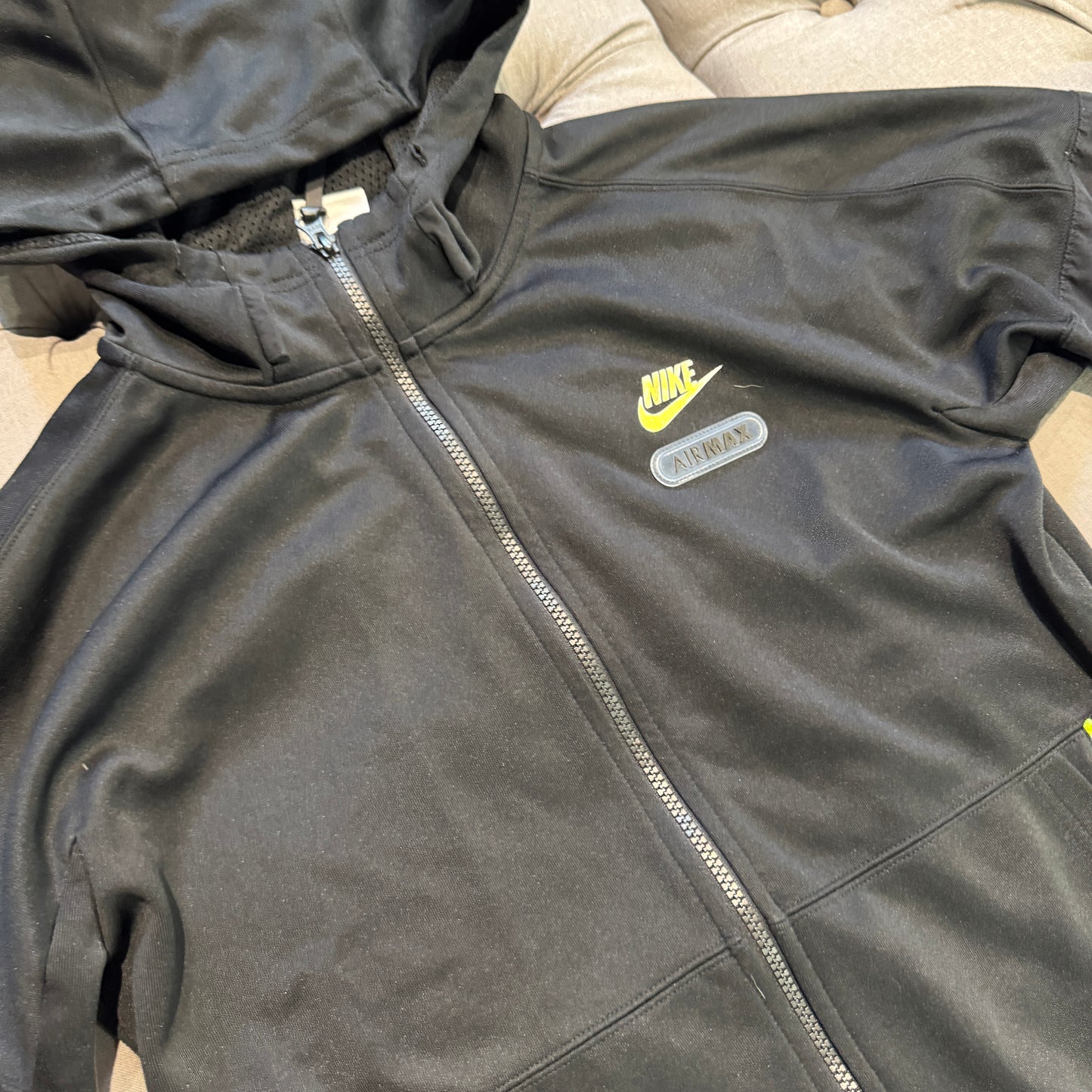 Nike Air Max Zip-Up Jacket 'Neon Green Black' (Second hand)