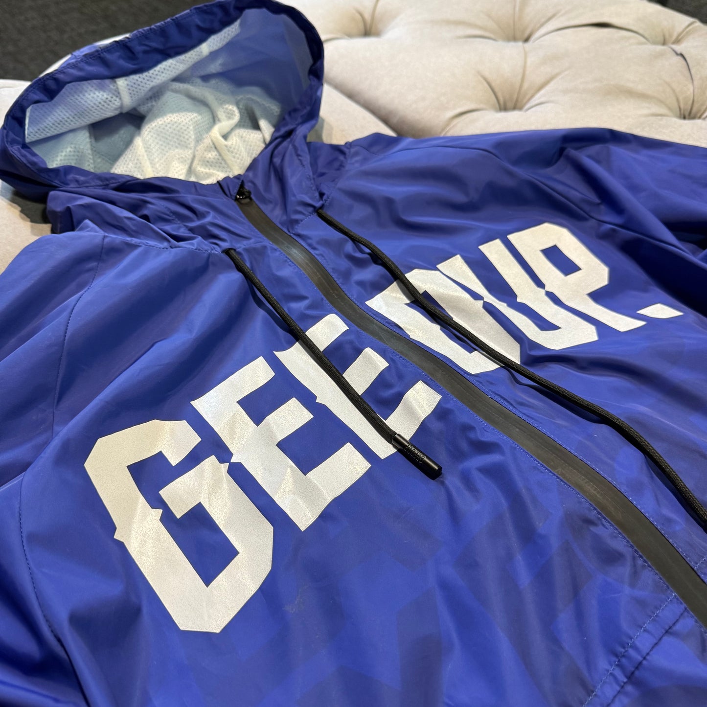 Geedup PFK windbreaker 'Blue White' (Second hand)