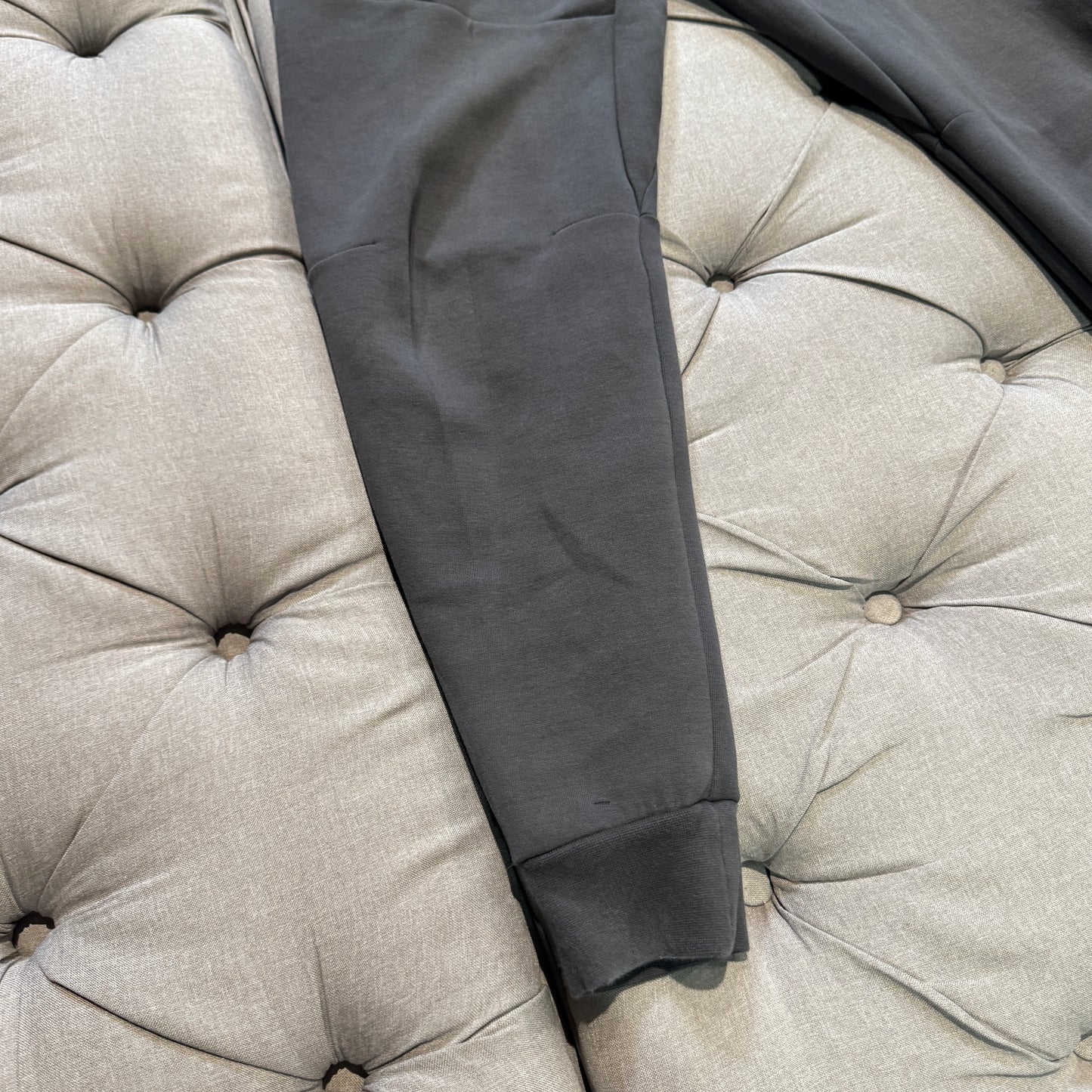 Nike Tech Fleece Track Pants 'Dark Grey/Neon Green' (Second hand)