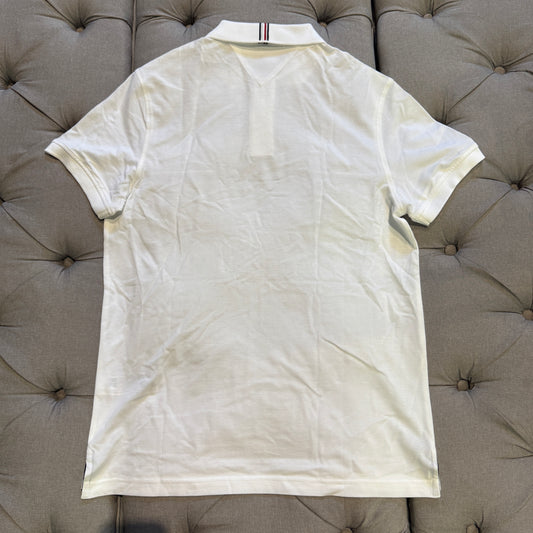 Tommy Hilfiger Waffle Knit Polo Shirt 'White Flag'