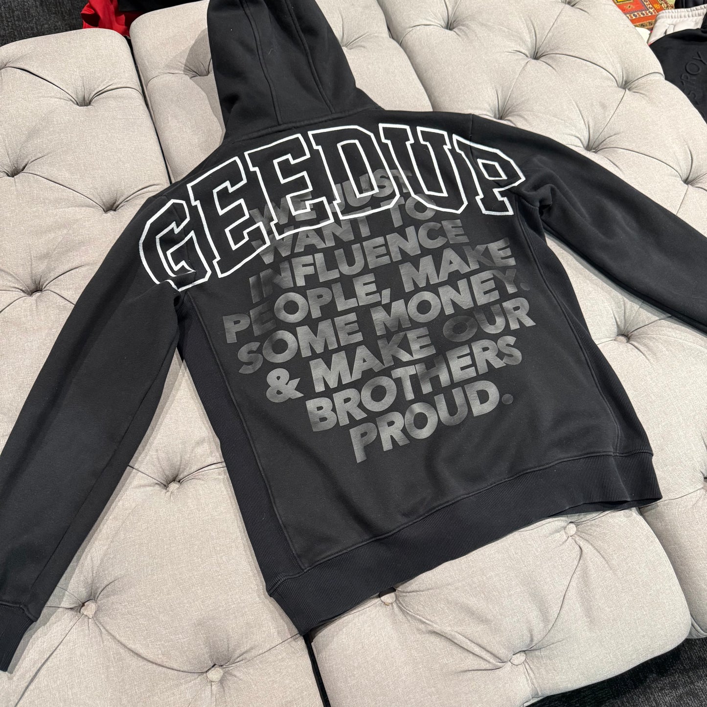 Geedup Proud Logo Hoodie 'Black' (Second hand)